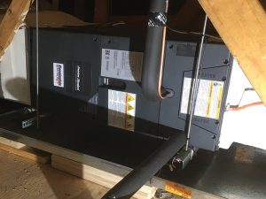 Compact ForeFront Air Handler Installed in Attic