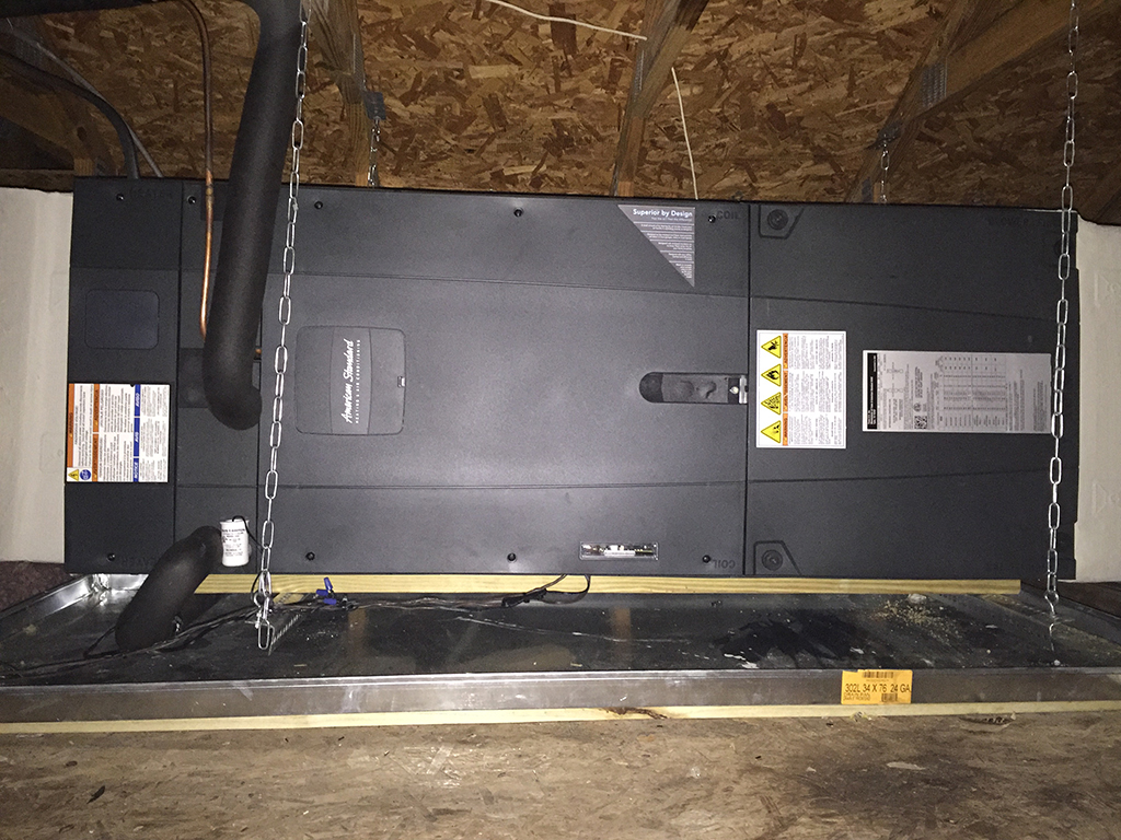 Variable Speed ForeFront Air Handler Hanging Horizontal Bloomingdale Air